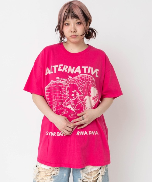 RNA(アールエヌエー)の「M2684 シーププリントTEE(Tシャツ/カットソー・レディース・イエロー/ピンク/ホワイト/ブラック・MEDIUM)」の17枚目の写真