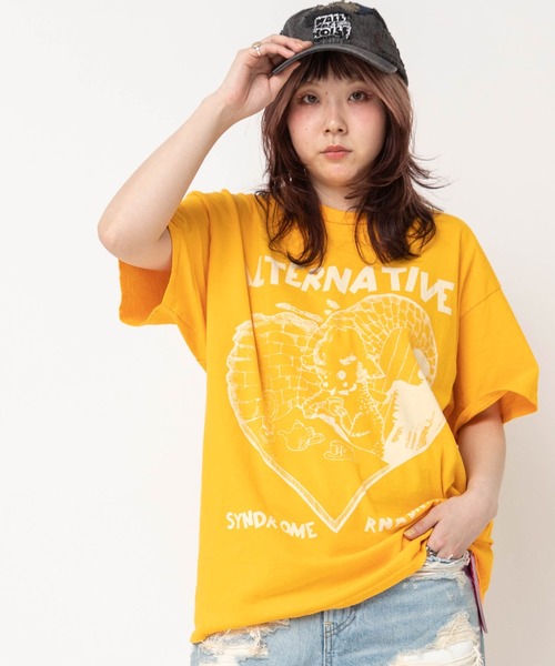RNA(アールエヌエー)の「M2684 シーププリントTEE(Tシャツ/カットソー・レディース・イエロー/ピンク/ホワイト/ブラック・MEDIUM)」の11枚目の写真