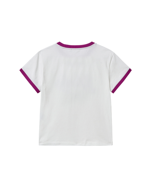 YALE（イェール）の「ウィメンズパピリボンリンガーTシャツ_パープル（Tシャツ/カットソー・レディース・その他・SMALL/MEDIUM/LARGE）」の2枚目の写真