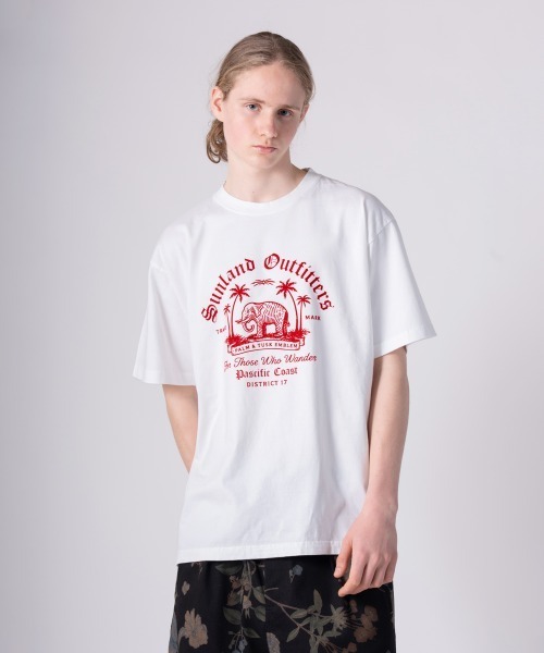 rehacer(レアセル)の「rehacer TEE : Sun Land TEE / サンランド T-shirt(Tシャツ/カットソー・メンズ・スミクロ/ピンク/ホワイト・X-LARGE/LARGE/MEDIUM/SMALL)」の13枚目の写真