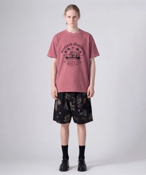 rehacer(レアセル)の「rehacer TEE : Sun Land TEE / サンランド T-shirt(Tシャツ/カットソー・メンズ・スミクロ/ピンク/ホワイト・X-LARGE/LARGE/MEDIUM/SMALL)」の18枚目の写真