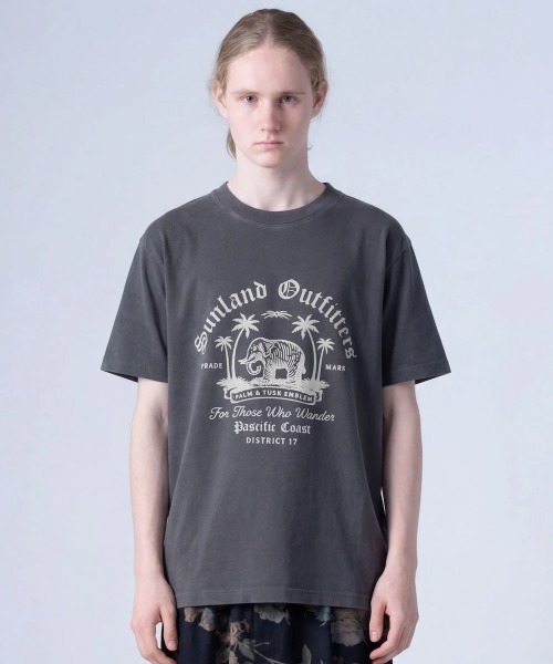 rehacer(レアセル)の「rehacer TEE : Sun Land TEE / サンランド T-shirt(Tシャツ/カットソー・メンズ・スミクロ/ピンク/ホワイト・X-LARGE/LARGE/MEDIUM/SMALL)」の5枚目の写真