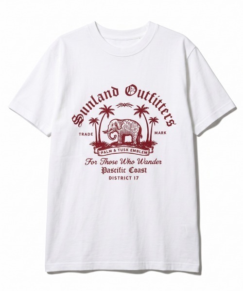 rehacer(レアセル)の「rehacer TEE : Sun Land TEE / サンランド T-shirt(Tシャツ/カットソー・メンズ・スミクロ/ピンク/ホワイト・X-LARGE/LARGE/MEDIUM/SMALL)」の7枚目の写真