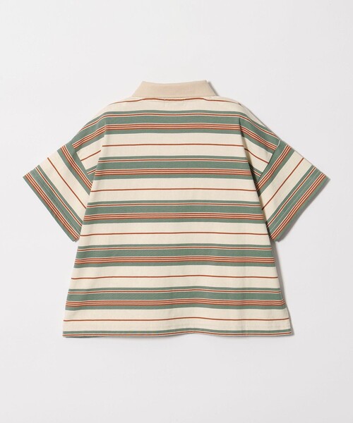 green label relaxing(グリーンレーベルリラクシング)の「【スタメンシリーズ】ボーダー ポロシャツ / キッズ 100cm-160cm(ポロシャツ・キッズ・ブラウン/ケリーグリーン/ネイビー・100cm/110cm/120cm/130cm/140cm/150cm/160cm)」の18枚目の写真