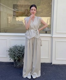 23区 レディース セットアップ スーツ size38 ショートジャケットセットアップパンツスーツ[品番：SHNW0009902