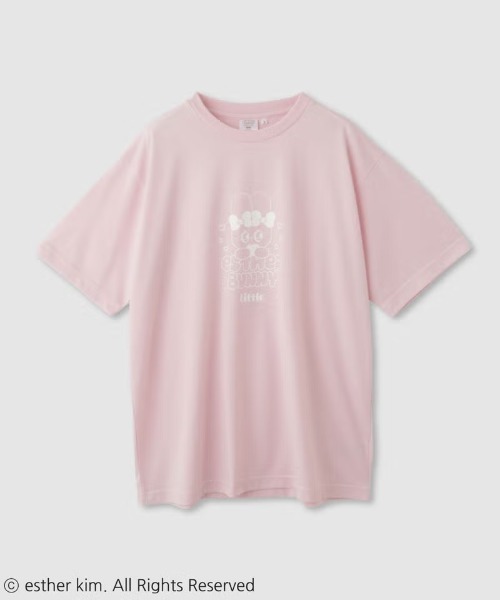 Mac-House(マックハウス)の「Esther Bunny エスターバニー ラバー×発泡プリント 半袖Tシャツ(Tシャツ/カットソー・レディース・グレー/パープル/ピンク・L/M)」の3枚目の写真