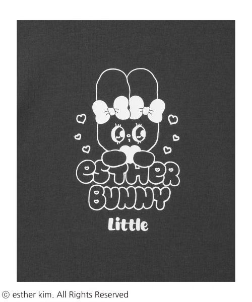 Mac-House(マックハウス)の「Esther Bunny エスターバニー ラバー×発泡プリント 半袖Tシャツ(Tシャツ/カットソー・レディース・グレー/パープル/ピンク・L/M)」の7枚目の写真