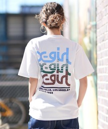 X-girl（エックスガール）の「X-GIRL エックスガール 半袖 Tシャツ バックプリント 105262011039（Tシャツ/カットソー）」