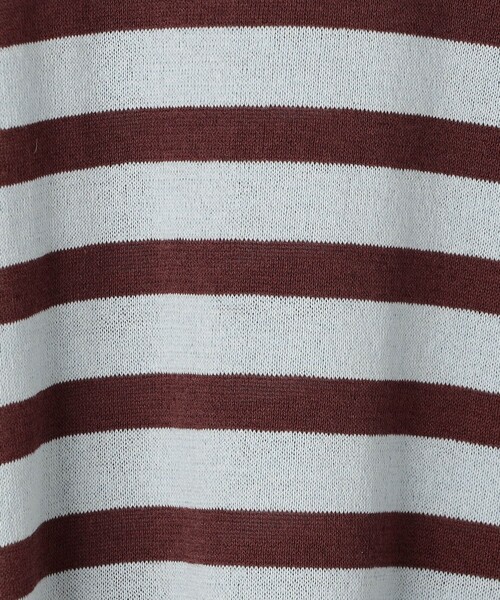 WALDO(ウォルド)の「五分袖ボーダーポンチョニット(ニット/セーター・レディース・ホワイト/ネイビー/サックスブルー・FREE)」の12枚目の写真