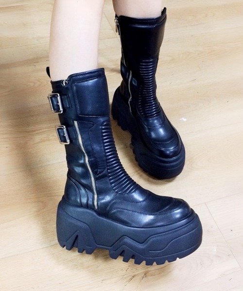 ジップデザイン 厚底ブーツ JUST ABOUT│Jeffrey Campbell OFFICIAL