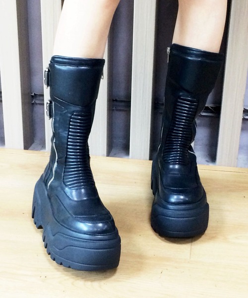 ジップデザイン 厚底ブーツ JUST ABOUT│Jeffrey Campbell OFFICIAL