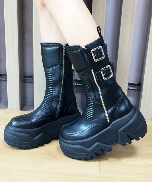 ジップデザイン 厚底ブーツ JUST ABOUT│Jeffrey Campbell OFFICIAL
