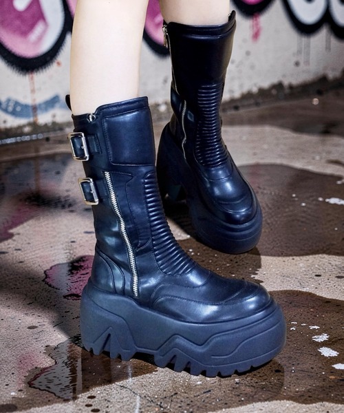 ジップデザイン 厚底ブーツ JUST ABOUT│Jeffrey Campbell OFFICIAL