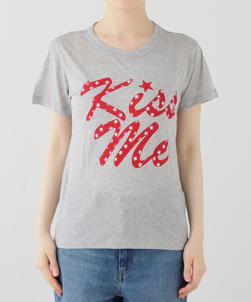 VAQUERA(バケラ)の「VAQUERA / バケラ WOMEN KISS ME T SHIRT(Tシャツ/カットソー・レディース・チャコールグレー・MEDIUM/SMALL)」の7枚目の写真