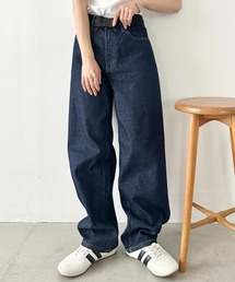 Hanes(ヘインズ)/ワイドストレート ワイドフィット デニムパンツ/ワイドストレート デニム