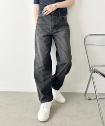 Hanes(ヘインズ)/ワイドストレート ワイドフィット デニムパンツ/ワイドストレート デニム