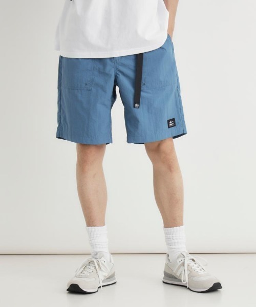 CAMP7(キャンプセブン)の「CAMP7(キャンプ7)ナイロンベルト付きショートパンツ(その他パンツ・メンズ・キャメル/パープル/ダークグレー/サックスブルー/ブラック・S/M/L/XL)」の1枚目の写真