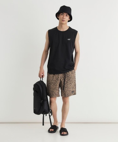 CAMP7(キャンプセブン)の「CAMP7(キャンプ7)ナイロンベルト付きショートパンツ(その他パンツ・メンズ・キャメル/パープル/ダークグレー/サックスブルー/ブラック・S/M/L/XL)」の12枚目の写真