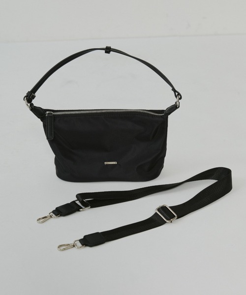 VION(ヴィオン)の「ミニナイロンショルダーバッグ / Mini Nylon Shoulder Bag(ショルダーバッグ・レディース・ブラウン/ブラック/ボルドー・FREE)」の4枚目の写真