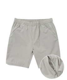 [ONEMILE WEAR] NYLON STRETCH COMFORT SHORTS LIGHT GRAY
