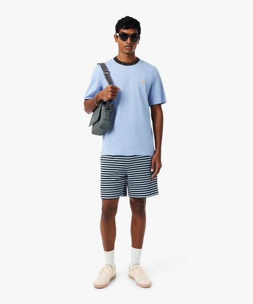 LACOSTE(ラコステ)の「配色ネックリブリンガーネックTシャツ(Tシャツ/カットソー・メンズ・オフホワイト/ライトブルー/オレンジ・2/3/5/4)」の17枚目の写真