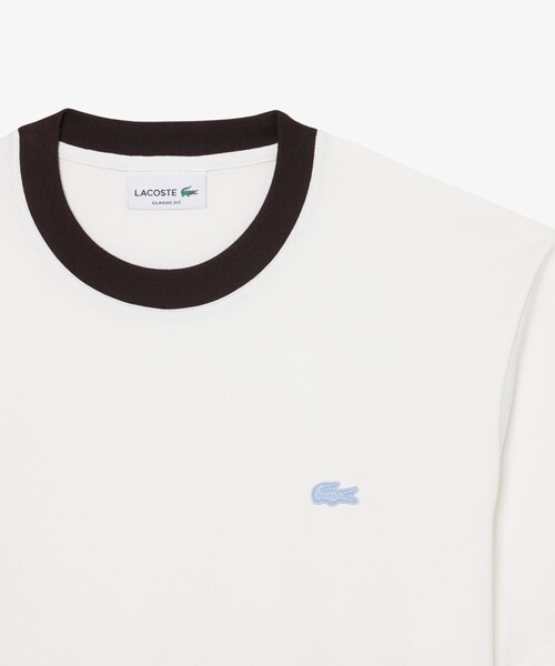 LACOSTE(ラコステ)の「配色ネックリブリンガーネックTシャツ(Tシャツ/カットソー・メンズ・オフホワイト/ライトブルー/オレンジ・2/3/5/4)」の11枚目の写真