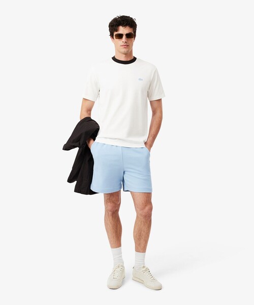 LACOSTE(ラコステ)の「配色ネックリブリンガーネックTシャツ(Tシャツ/カットソー・メンズ・オフホワイト/ライトブルー/オレンジ・2/3/5/4)」の10枚目の写真