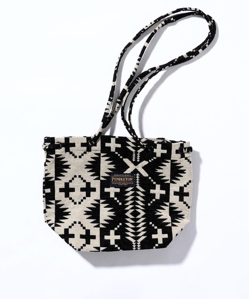 PENDLETON(ペンドルトン)の「PENDLETON ペンドルトン SPIDER ROCK GOBELINS BUCKET BAG スパイダーロック ゴブラン バケットバッグ(ショルダーバッグ・レディース・ブラック/ブルー・FREE)」の3枚目の写真