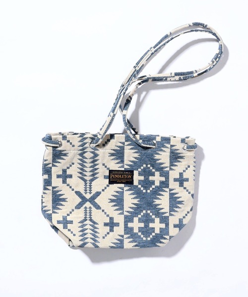 PENDLETON(ペンドルトン)の「PENDLETON ペンドルトン SPIDER ROCK GOBELINS BUCKET BAG スパイダーロック ゴブラン バケットバッグ(ショルダーバッグ・レディース・ブラック/ブルー・FREE)」の4枚目の写真