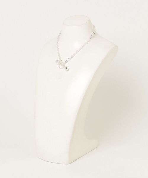 Ray BEAMS（レイビームス）の「SaskiaBarbelleNL（ネックレス・レディース・シルバー・ONE SIZE）」の3枚目の写真