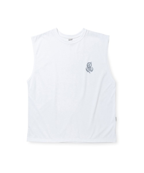 CALEE(キャリー)の「MULTI FUNCTION LOGO N/S TEE(タンクトップ・メンズ・ブラック/オレンジ系その他/ホワイト/イエロー系その他・MEDIUM/LARGE)」の1枚目の写真