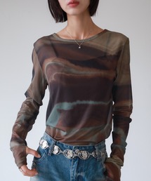 VACANCY | アート柄シアーインナー(Tシャツ/カットソー)