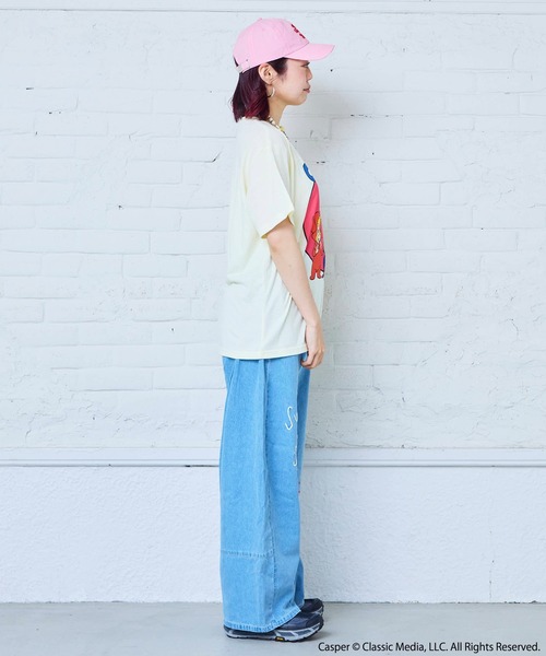 MARKEY'S(マーキーズ)の「【別注】Casper プリント半袖Tシャツ/おとな(Tシャツ/カットソー・レディース・ラベンダー/オフホワイト/ホワイト・160cm)」の5枚目の写真