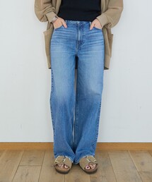 【追加】【新色登場】【upper hights/アッパーハイツ】THE NICE MIDRISE ミッドライズワイドデニム/洗濯機洗い可/日本製