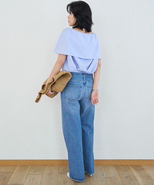 upperhights(アッパーハイツ)の「【追加】【新色登場】【upper hights/アッパーハイツ】THE NICE MIDRISE ミッドライズワイドデニム/洗濯機洗い可/日本製(デニムパンツ・レディース・ダークブラウン/ブルー・24/23/22/21/25)」の3枚目の写真
