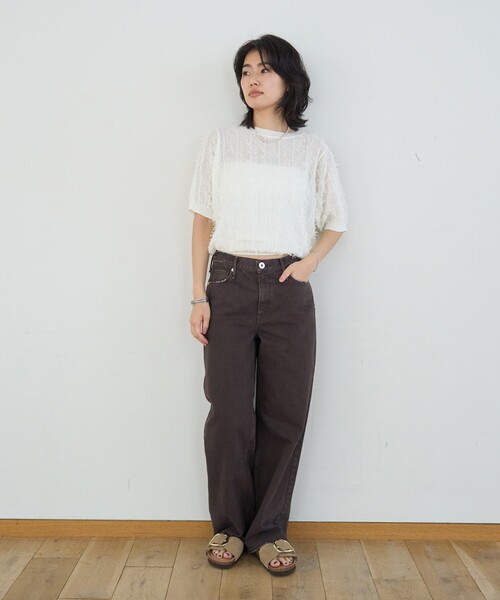 upperhights(アッパーハイツ)の「【追加】【新色登場】【upper hights/アッパーハイツ】THE NICE MIDRISE ミッドライズワイドデニム/洗濯機洗い可/日本製(デニムパンツ・レディース・ダークブラウン/ブルー・24/23/22/21/25)」の15枚目の写真