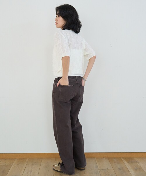 upperhights(アッパーハイツ)の「【追加】【新色登場】【upper hights/アッパーハイツ】THE NICE MIDRISE ミッドライズワイドデニム/洗濯機洗い可/日本製(デニムパンツ・レディース・ダークブラウン/ブルー・24/23/22/21/25)」の16枚目の写真