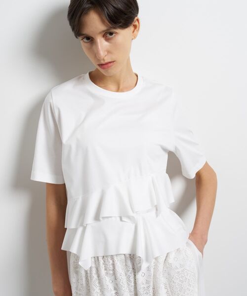 フリルヘムカットソー（Tシャツ/カットソー）｜LANVIN en Bleu
