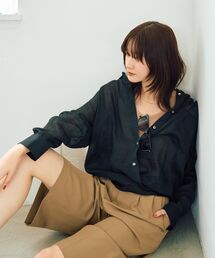 3wayシアーリネンシャツ