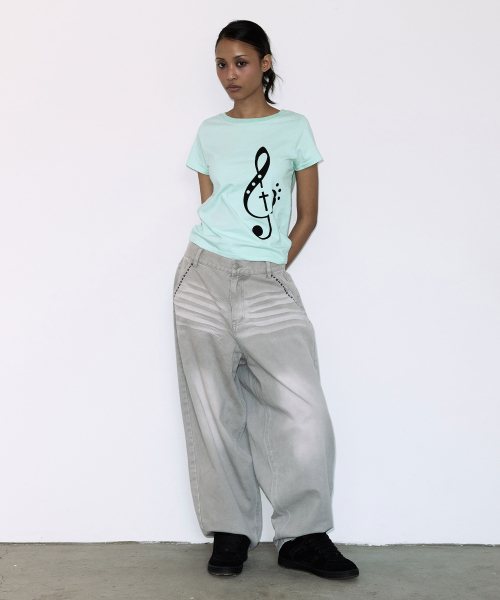 FANCY CLUB(ファンシークラブ)の「クレフシンボルTシャツ (ミント) F26QB143(Tシャツ/カットソー・レディース・その他・ONE)」の6枚目の写真