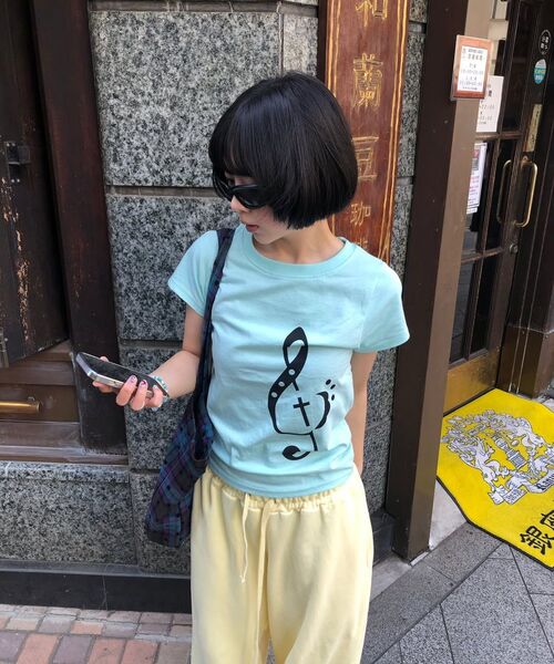 FANCY CLUB（ファンシークラブ）の「クレフシンボルTシャツ (ミント) F26QB143（Tシャツ/カットソー・レディース・その他・ONE）」の15枚目の写真