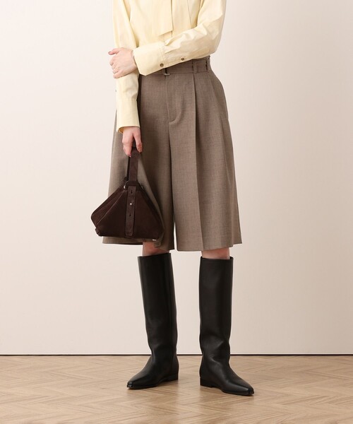 allureville(アルアバイル)の「キュロットパンツ(その他パンツ・レディース・ブラック/グレイッシュベージュ・1/2)」の9枚目の写真