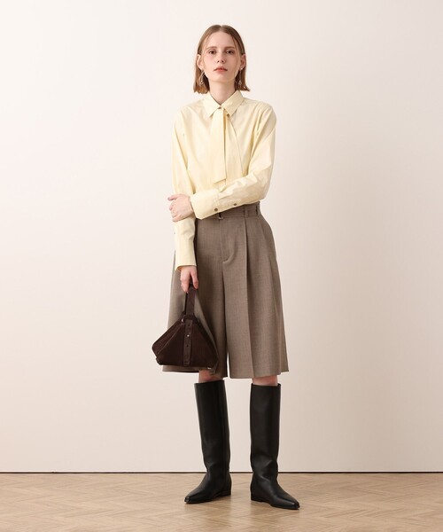 allureville(アルアバイル)の「キュロットパンツ(その他パンツ・レディース・ブラック/グレイッシュベージュ・1/2)」の13枚目の写真