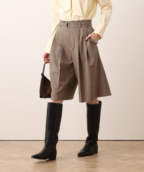 allureville(アルアバイル)の「キュロットパンツ(その他パンツ・レディース・ブラック/グレイッシュベージュ・1/2)」の2枚目の写真