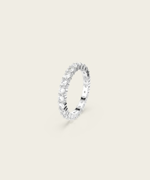 SWAROVSKI（スワロフスキー）の「【公式】【スワロフスキー】Matrix Vittore リング, ラウンドカット, ホワイト, シルバー系仕上げ（リング・レディース・シルバー系・55/52/50/48）」の3枚目の写真