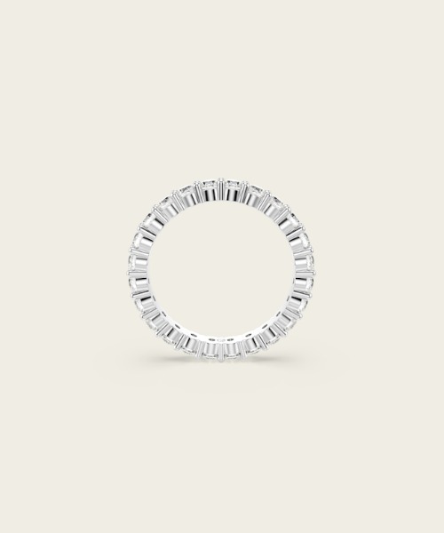SWAROVSKI（スワロフスキー）の「【公式】【スワロフスキー】Matrix Vittore リング, ラウンドカット, ホワイト, シルバー系仕上げ（リング・レディース・シルバー系・55/52/50/48）」の4枚目の写真