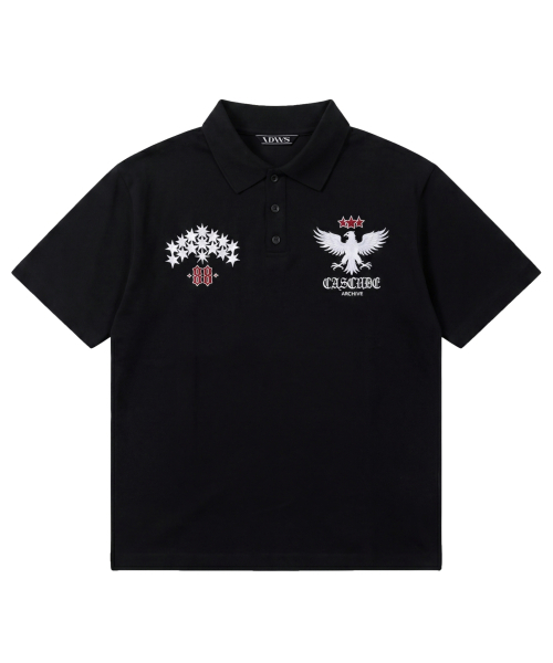 IDWS(アイドンワナセル)の「Star Ridge Polo Shirt Black(ポロシャツ・レディース・その他・1/2/0)」の2枚目の写真