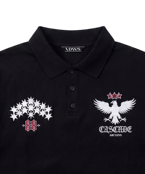 IDWS(アイドンワナセル)の「Star Ridge Polo Shirt Black(ポロシャツ・レディース・その他・1/2/0)」の4枚目の写真
