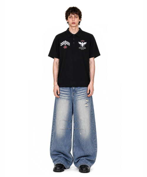 IDWS(アイドンワナセル)の「Star Ridge Polo Shirt Black(ポロシャツ・レディース・その他・1/2/0)」の8枚目の写真