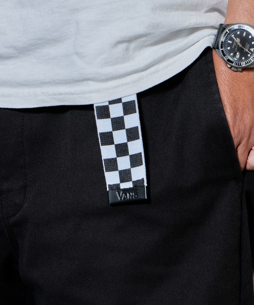 VANS（バンズ）の「VANS/ヴァンズ DEPPSTER II WEB BELT ガチャベルト チェック ブロックチェック 市松模様 2026年 夏 夏服（ベルト・メンズ・チェック・FREE）」の7枚目の写真